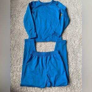 🎆🎇3for$9Kids Vicherub blue thermal/base layer set-XS